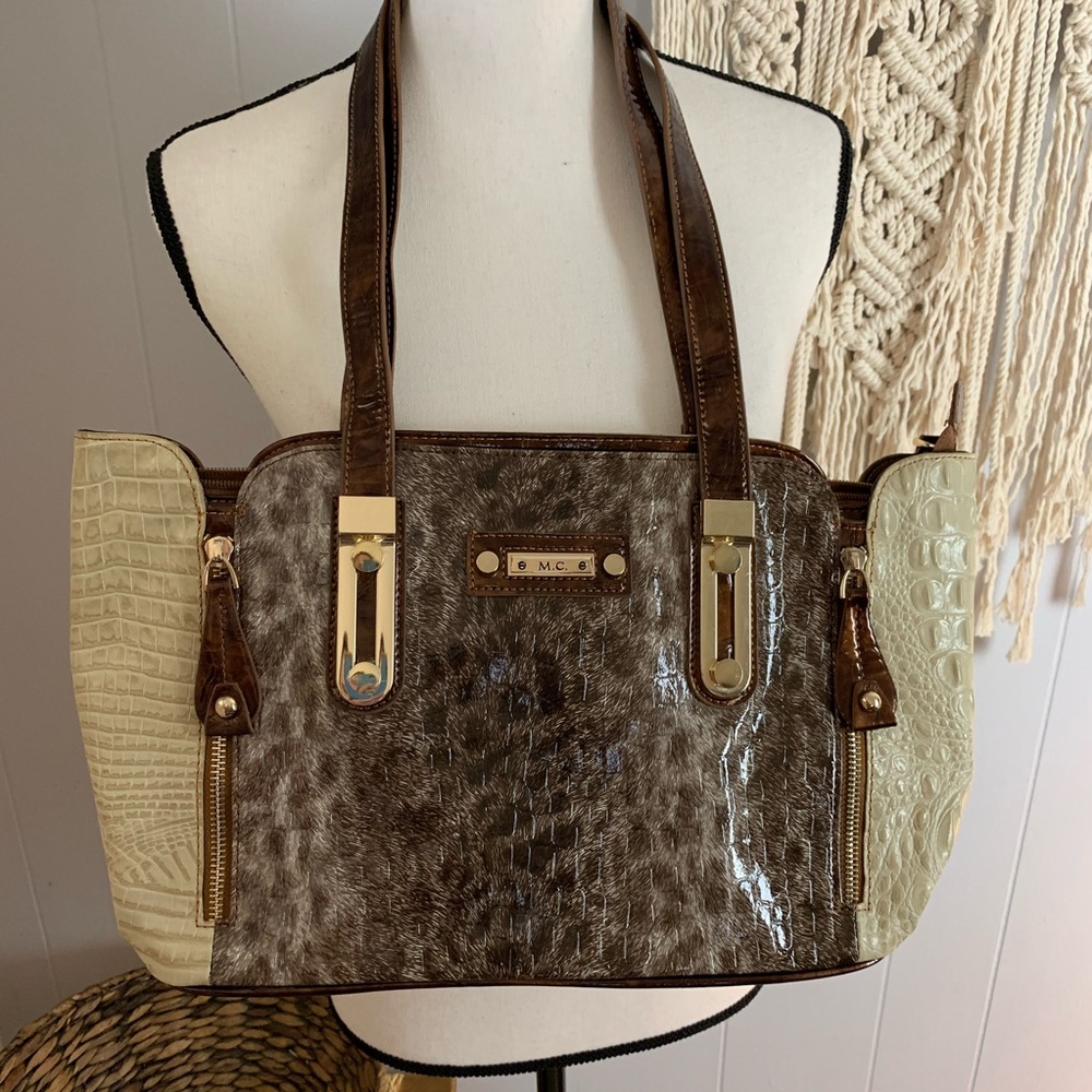 Marc Chantal (M.C.) Animal Print Shoulder Bag